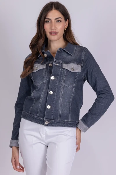 GIUBBOTTO JEANS GRIGIO NAVY...