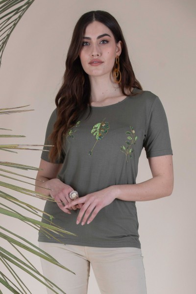 T-SHIRT RICAMATA MARA CAROL...