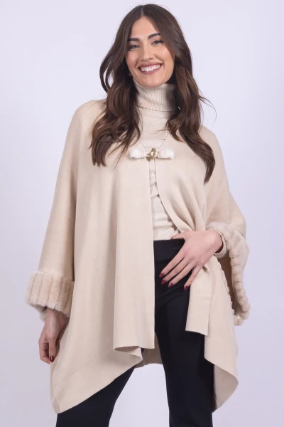 PONCHO ECOPELLICCIA MARA...