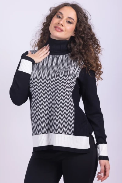 COLLO ALTO JACQUARD MARA...