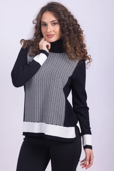 COLLO ALTO JACQUARD MARA...