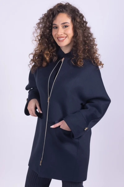 CAPPOTTO IN PANNO CON ZIP...