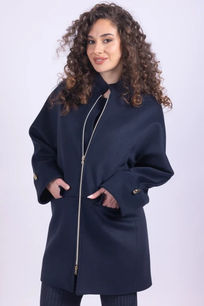 CAPPOTTO IN PANNO CON ZIP...