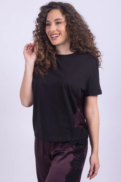 T-SHIRT PIZZO RASO MARA...