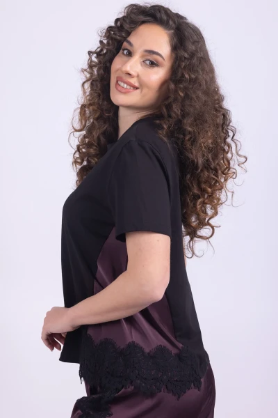 T-SHIRT PIZZO RASO MARA...