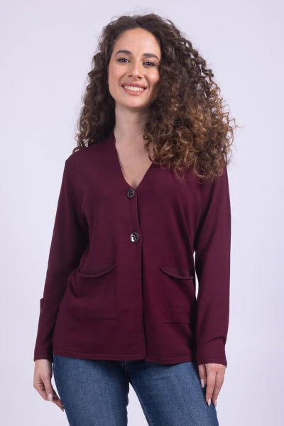 CARDIGAN TASCHE BOTTONI...