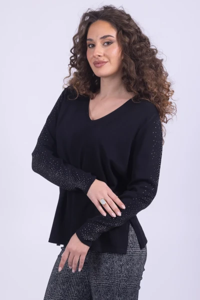MAGLIA STRASS CON SPACCHI...