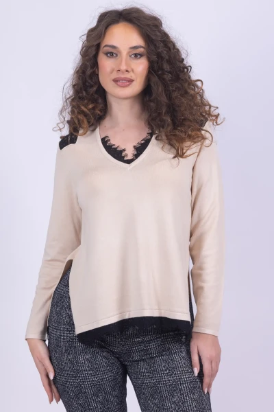 MAGLIA PIZZO SCOLLO A V...