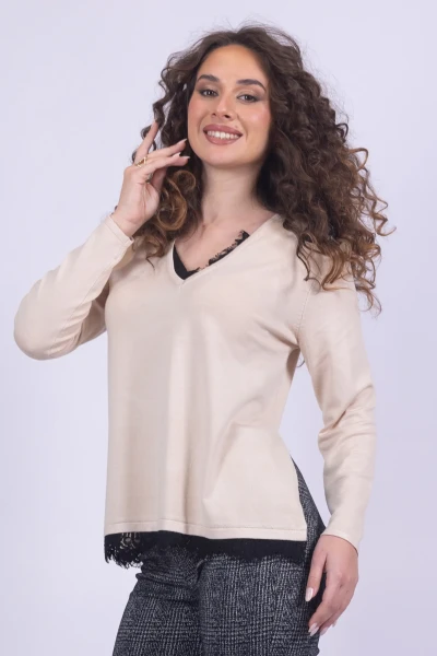 MAGLIA PIZZO SCOLLO A V...