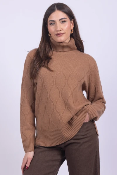 MAGLIA COLLO ALTO PURA LANA...