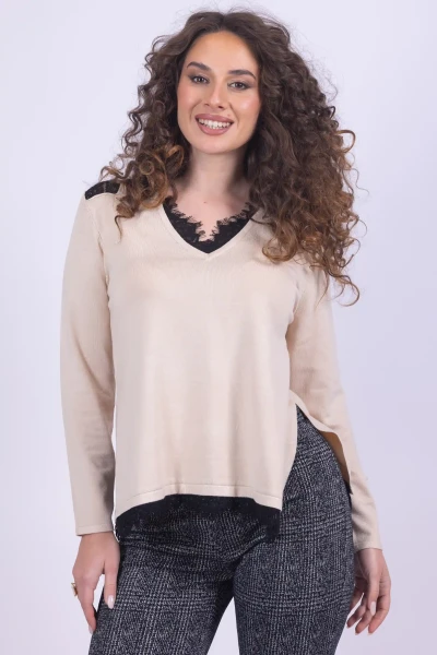 MAGLIA PIZZO SCOLLO A V...