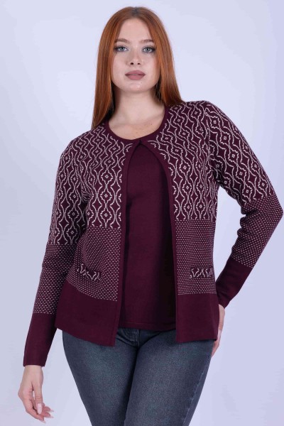 FINTO TWIN SET JACQUARD...