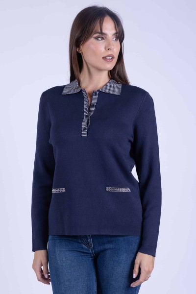 POLO STRASS JACQUARD MARA...