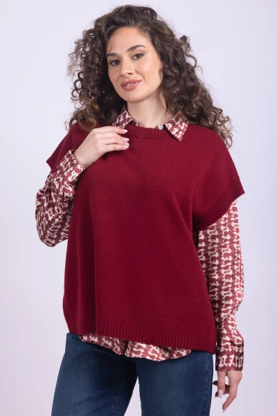 GILET IN PURA LANA MARA...