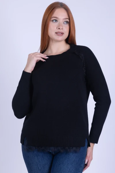 MAGLIA GIROCOLLO PIZZO PURA...