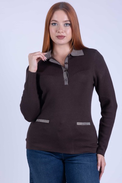 POLO STRASS JACQUARD MARA...