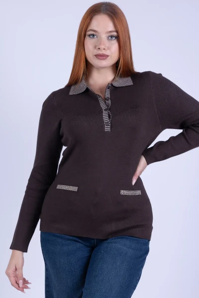POLO STRASS JACQUARD MARA...