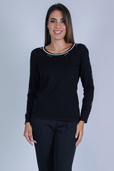 MAGLIA PERLE RICAMATE 56000