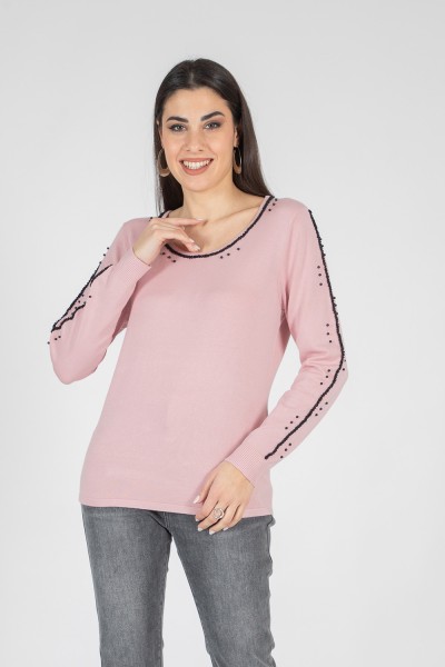 MAGLIA PERLE RICAMATE 56000