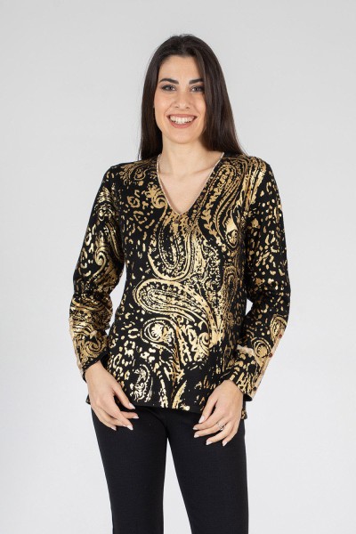 MAGLIA FANTASIA PLACCATA...