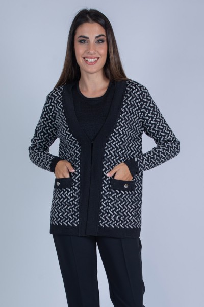 TWIN SET LUREX JACQUARD...