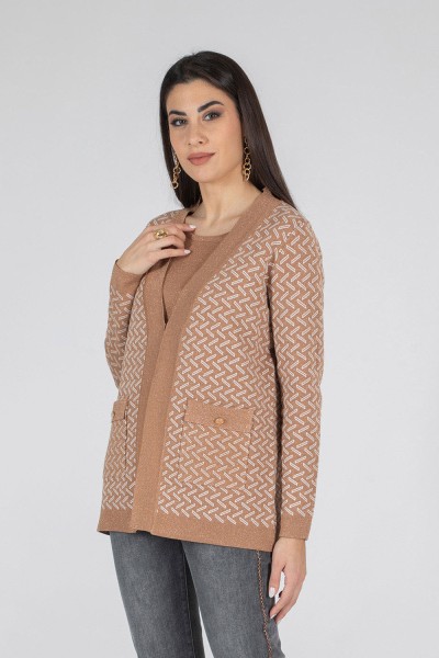 TWIN SET LUREX JACQUARD...