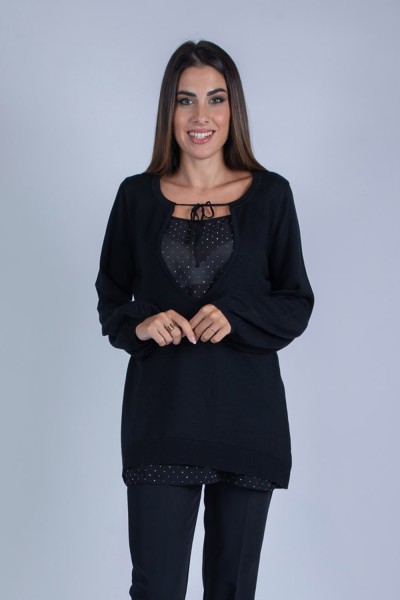 FINTO TWIN SET STRASS MARA...
