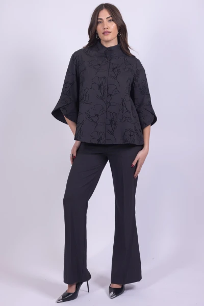 PANTALONE A ZAMPA MICROFILO...