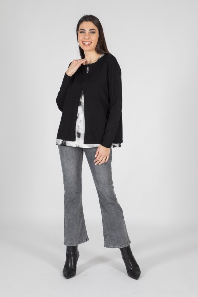JEANS ZAMPETTA GRIGIO MARA...