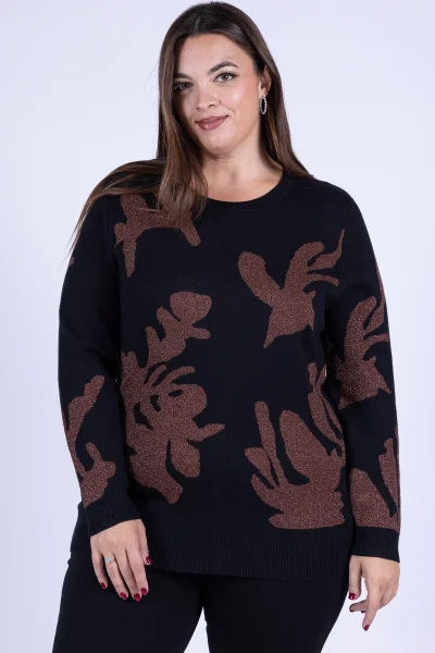 MAGLIA CURVY LUREX JACQUARD...