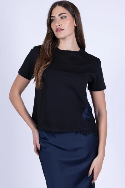 T-SHIRT PIZZO RASO MARA...