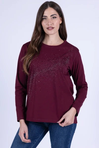T-SHIRT PIOGGIA DI STRASS...