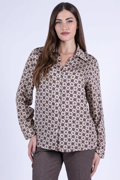 CAMICIA GEOMETRICA VISCOSA...