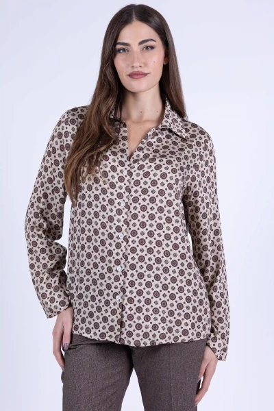 CAMICIA GEOMETRICA VISCOSA...