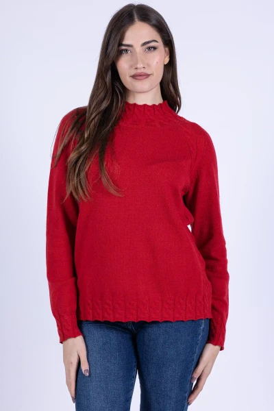MAGLIA COLLO A LUPETTO CON...