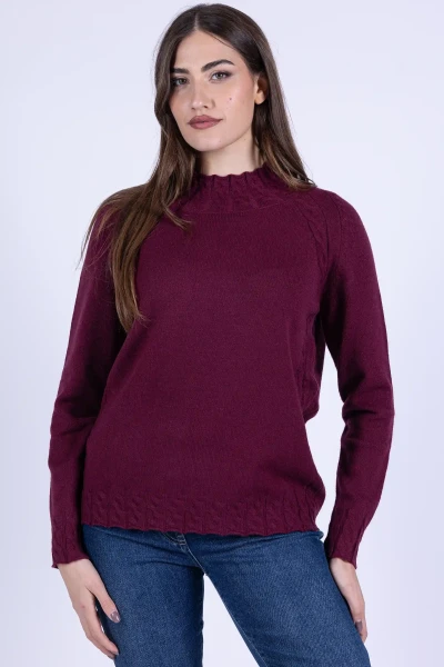 MAGLIA COLLO A LUPETTO CON...