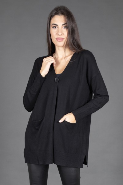 CARDIGAN DONNA BASIC LUNGO...