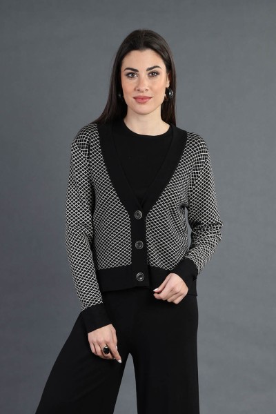 CARDIGAN DONNA JAQUARD...