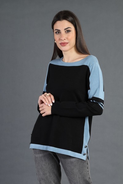 MAGLIA DONNA BICOLORE MARA...