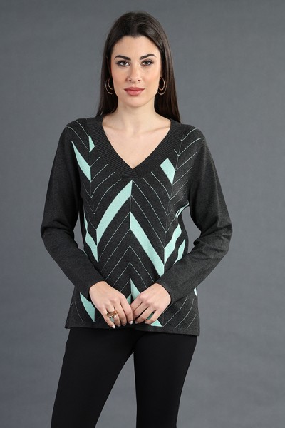 MAGLIA DONNA SCOLLO A V...