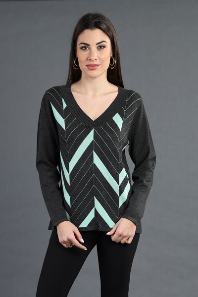 MAGLIA DONNA SCOLLO A V...