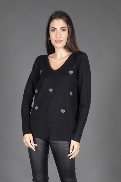 MAGLIA DONNA STRASS MARA...