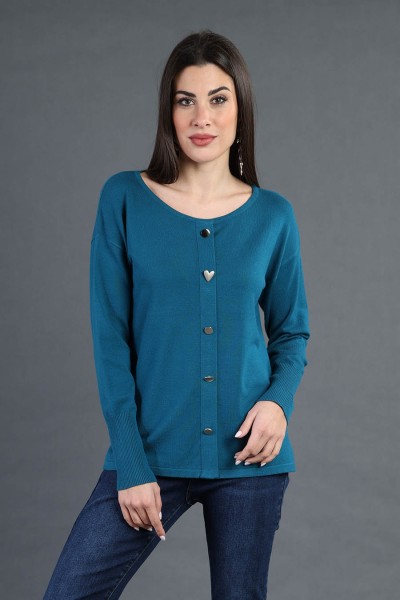 MAGLIA DONNA BOTTONI MARA...