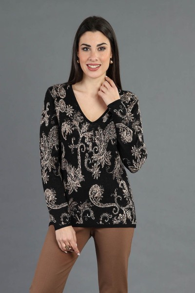 MAGLIA DONNA LUREX JAQUARD...