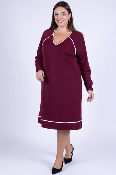 ABITO CURVY PIPING MARA...